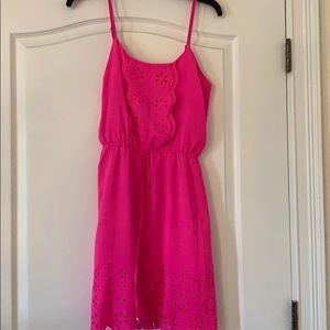 Neon pink dress